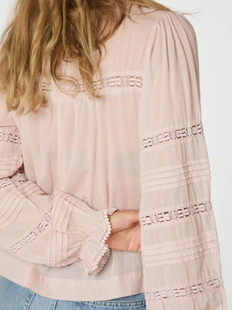 Lyla S Voile Bluse, Dusty Rose, 36