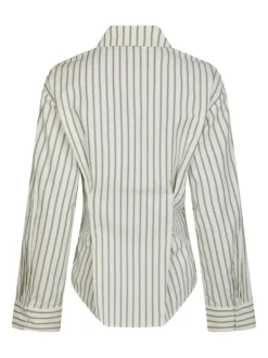 Lytra Stripe Skjorte, Black Striped, 38