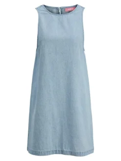 Macy Denim Kjole, Light Blue Denim, XL