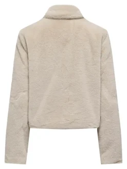 Macy Life Faux Fur Jakke, Moonbeam, L