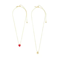 Maeve 2-pak Halskæde, Gold Plated, 36/42+9 cm