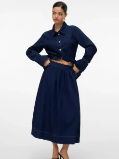 Maiken Nederdel, Dark Blue Denim, L