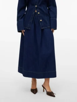 Maiken Nederdel, Dark Blue Denim, L