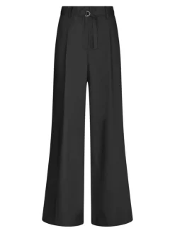 Malba Poplin Bukser, Black, 42