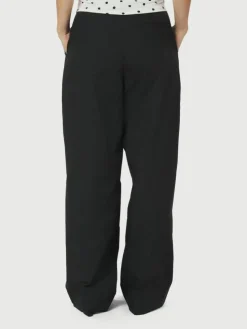 Malba Poplin Bukser, Black, 42