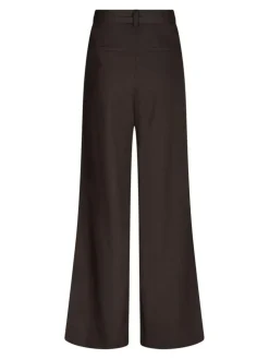 Malba Poplin Bukser, Dark Brown, 36