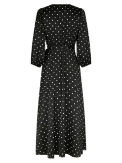 Malinga Dot Kjole, Black, 42