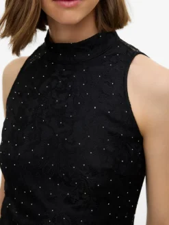 Manja Halter Kjole, Black, S