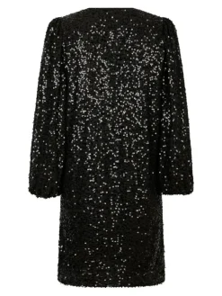 Manni Sequins Kjole, Black, 36
