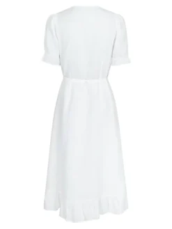 Mariette Linen Kjole, Hvid, 36