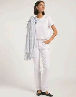 Marion Straight Jeans, Bright White, W29/L31