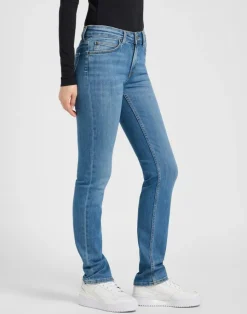 Marion Straight Jeans, Cyber Blue, W28/L31