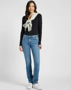 Marion Straight Jeans, Cyber Blue, W28/L31