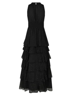 Marli Glitz Kjole, Black, 38