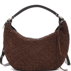 Marlin Braided Skuldertaske, Chocolate