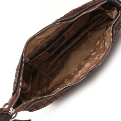 Marlin Braided Skuldertaske, Chocolate