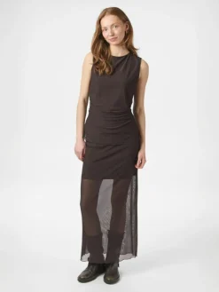 Marlise Mesh Nederdel, Dark Brown, 40