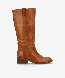 Martina Long Wix Støvler, Cognac, 38