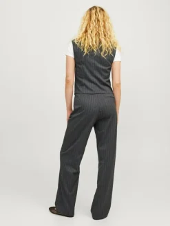 Mary Brushed Vest, Dark Grey Melange, XXS