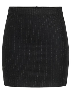 Mary Lurex Mini Nederdel, Black, XS