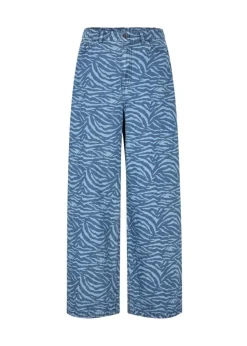 MaseMD Print Bukser, Blue Zebra, XS