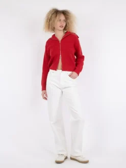 Masja Knit Cardigan, Red, 36