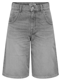 Mate Reg Baggy Long Shorts, Medium Grey Denim, S