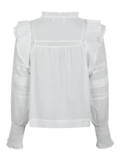 Mauri S Voile Bluse, White, 38