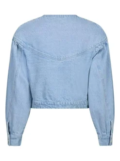 Mavis Denim Jakke, Light Blue, 42