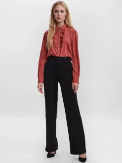 Maya Straight Bukser, Sort, L/L32