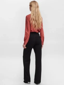 Maya Straight Bukser, Sort, L/L32