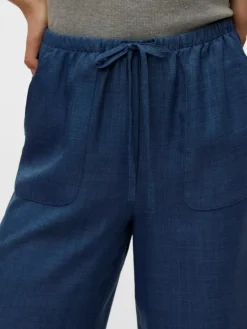 Melaney Loose Bukser, Dark Denim, S