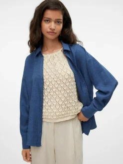 Melaney Queeny Skjorte, Dark Denim, L