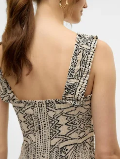 Menny Smock Kjole, Oatmeal, L