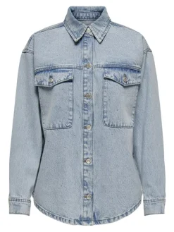 Mercury Denimjakke, Light Blue Denim, L
