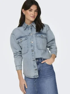 Mercury Denimjakke, Light Blue Denim, L