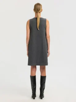 Mercy Kjole, Dark Grey Melange, 42