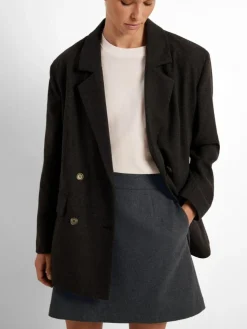 Mercy-Ula Mini Nederdel, Dark Grey Melange, 40