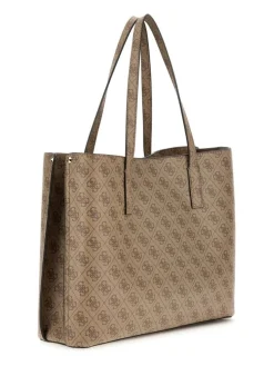 Meridan II Girlfriend Tote Bag, Latte Logo