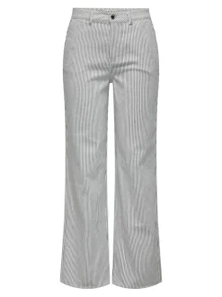 Merle Højtaljede Bukser, White/Night Sky, XS/L32