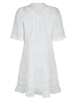 Milene S Voile Kjole, White, 42