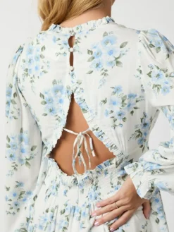 Miller Floral Dream Kjole, Light Blue, 36