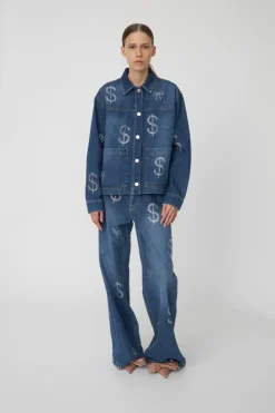 Million Dollar Baby Bukser, Washed Denim Blue, 34