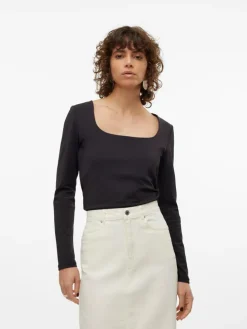 Million Square Bluse, Black, M