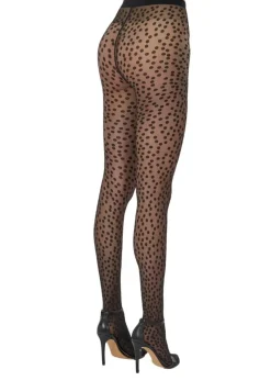 Mini Dot Tights, Black, L