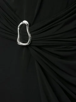 Minja Drapy Kjole, Black, 34