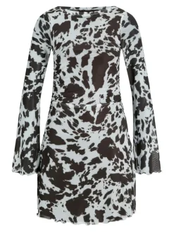 Minna Mesh Kjole, Black Coffee, XS