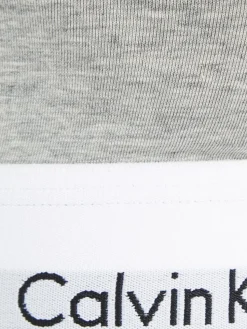 Modern Cotton Bralette, Grey Heather, XS