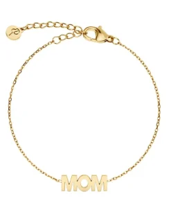 Mom Armbånd, Gold Plated, 15,5-18,5 cm