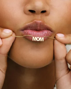 Mom Halskæde, Gold Plated, 42-45 cm